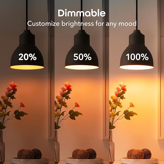 Geeni Prisma 800 Dimmable Smart Light Bulbs with 2.4 GHz Wi-Fi Connectivity – Color-Changing & Tunable White, A19 LED Smart Bulb – Compatible with Alexa & Google, 2-Pack