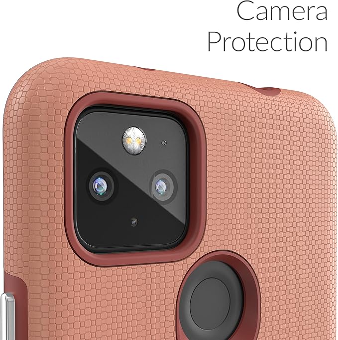 Crave Dual Guard for Pixel 5a Case, Shockproof Protection Dual Layer Case for Google Pixel 5a 5G - Blush