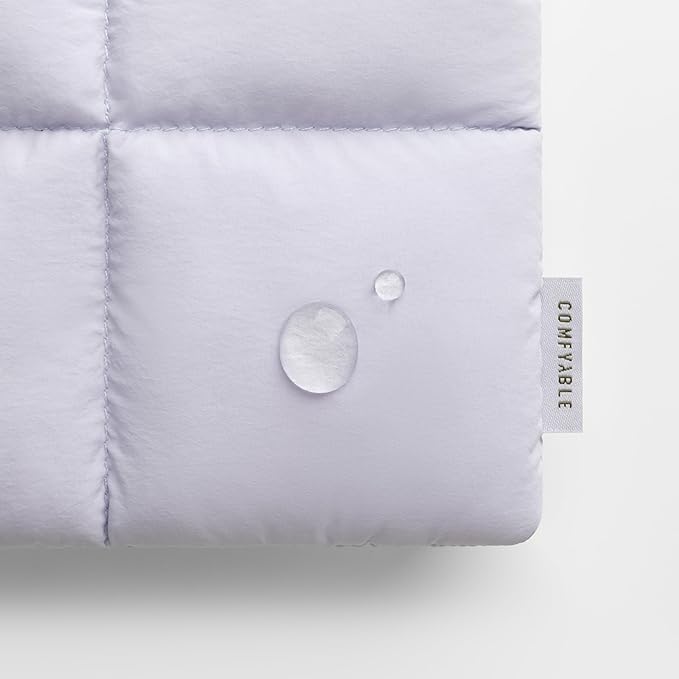 Comfyable Puffy 9-11 Inch Tablet Sleeve Compatible for 11 Inch iPad Pro M5, iPad Air M4 2026 with Magic Keyboard, Quilted Puffer Vertical Tablet Carrying Case for Women Men, Lavender