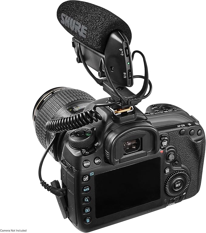 Shure VP83 LensHopper Camera-Mounted Condenser Shotgun Microphone for use with DSLR Cameras and HD Camcorders - Capture Detailed, High Definition Audio with Full Low-end Response
