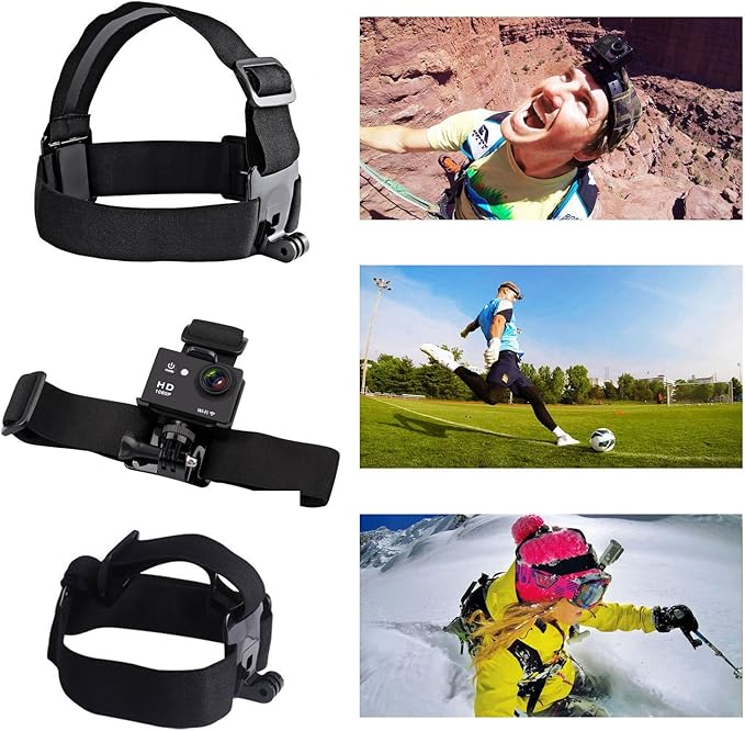 AKASO 7 in 1 Action Camera Accessories Kit for EK7000/EK7000 Pro/Brave 4/Brave 4 pro/Brave 7 LE/Brave 7/Brave 8/V50X/V50 Pro/V50 Elite/GoPro Hero 13 12 11 10 9