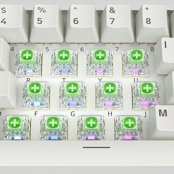 Kailh Box Jade Switches for Mechanical Gaming Keyboard,3-Pin 50gf Clicky/lubed/Dust&Waterproof Switches(10Pcs,Kailh Box Jade)