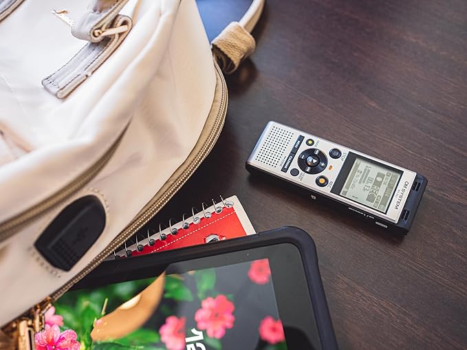 OM SYSTEM Olympus WS-882 Digital Voice Recorder, with Linear PCM/MP3 Recording Formats, USB Direct, 4gb Playback Speed and Volume Adjust, File Index, Erase Selected Files