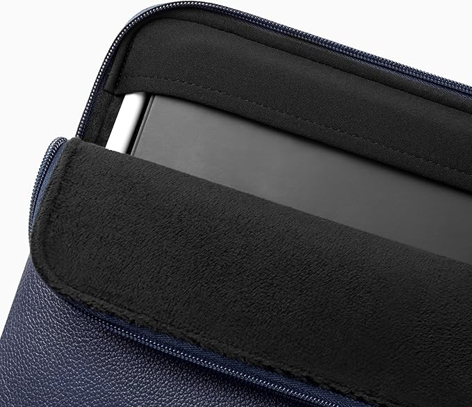 Comfyable Tablet Sleeve Compatible with iPad Air 11" M4 2026, iPad Pro 11 Inch M5 & Smart/Magic Keyboard with Pencil Holder-PU Leather Bag Water-Resistant Slim Case - Midnight Blue