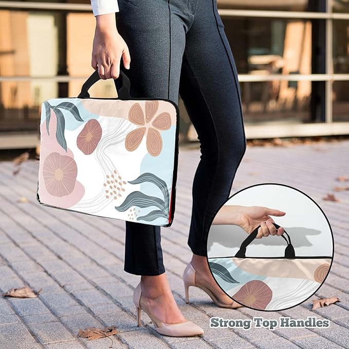 Laptop Sleeve Case 15 inch Plus Cute Mousepad, Abstract Doodle Slim Carrying Case Durable Handbag Protective Travel Laptop Bag for 13-15 inch Tablet,Laptop, Ultrabook Notebook