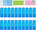 8GB USB Flash Drive 20 Pack Nicepicten Zip Drive USB 2.0 Thumb Drive Memory Stick FAT32 USB Jump Flash Drive Bulk - 8GB Blue