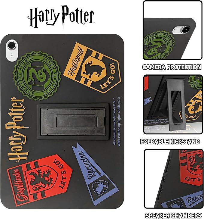 Harry Potter iPad Case - 10.9 Inch Case for iPad 10th Generation (2022) & A16 11th Generation 11 inch (2025) - Tablet Cover with Stand, Shockproof Silicone Protector