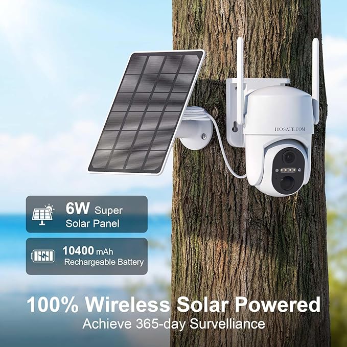 4G LTE Cellular Solar Security Camera Wireless Outdoor, No WiFi Security Camera, Off Grid 2K Color Night Vision ,Built-in SIM Card with Free Cloud Storage(Need Apply) for Barn Farm Jobsite (2 PCS)