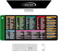 Auhoahsil Large Mouse Pad, XL Gaming Mousepad, Desk Mat for Desktop, Thick Rubber, Big & Long Size, Stitched Edges, Full Desk Pad for Laptop & Computer, Extended 31.5 x 11.8 in, Excel Shortcut