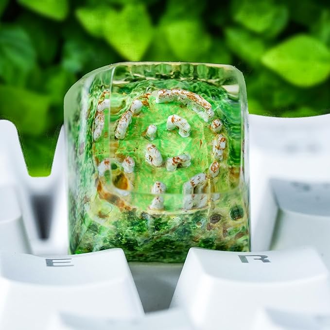 Stonehenge Artisan Keycap R1 SA Profile Custom Ritual Keycaps 1U ESC Handmade Gaming Ritual Resin Key Cap Cherry MX Switch Compatible Mechanical Keyboard Lover Gift