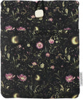Padded eReader Sleeve Tablet Bag Pouch for eReader Paperwhite, Colorsoft,Signature Edition, Voyage,Scribe/Kobo eReader,Floral Book Protector for Paperbacks and Small Hardcovers(Black,Medium)