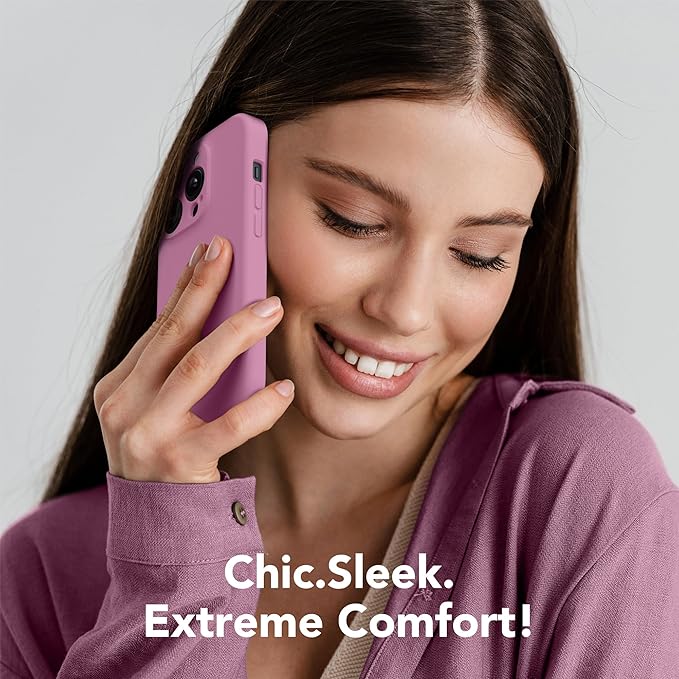 Magnetic for iPhone 13 Pro Max Case, Compatible with MagSafe, [Full Camera Protection][Screen Protector] Silicone Shockproof Protective Phone Case for iPhone 13 Pro Max 6.7", Blackcurrant