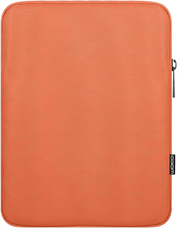 MoKo 9-11 Inch Tablet Sleeve Bag Carrying Case Fits New 11inch iPad Air M4, iPad A16 2025, iPad Pro 11 M4, Air 5/4/3, iPad 10/9/8th Gen, Tab S8/S9 11", Tablet Carrying Case, Orange