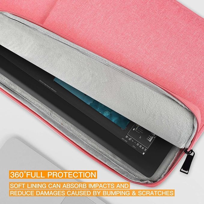 Portable Drawing Tablet Sleeve Protective Carrying Case for XP-Pen Artist13.3 Pro 13.3 Inch/ Artist12/ Artist Pro 14,Pink