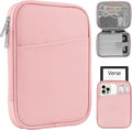 HoYiXi Universal Sleeve Bag for 6",6.8",7" Kindle Paperwhite/Colorsoft 2024-2012 Compatible with 6"-6.8" All-New Kindle/Kobo/Tolino/Sony,6" EReader with Anti-Drop Protective Cover,Pink