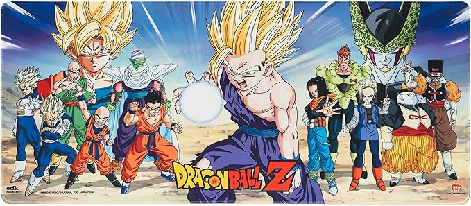Grupo Erik XXL Mouse Pad - Dragon Ball Manga Gifts | Gaming Desk Mat 31.5 x 13.8 inches Non-Slip Rubber Mat, Keyboard & Mouse Mat Large | Gaming Gifts Gamer