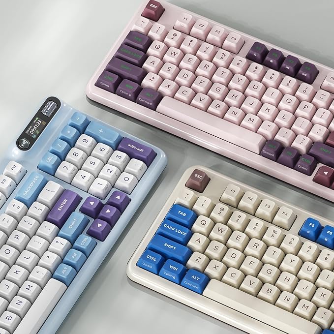 KZZI Z98 Wireless Mechanical Keyboard, Smart Display & Knob, BT5.0/2.4GHz/USB-C, Hot Swappable Custom Keyboard, Pre-lubed Linear Switches, Gasket Mount, RGB Creamy Gaming Keyboard