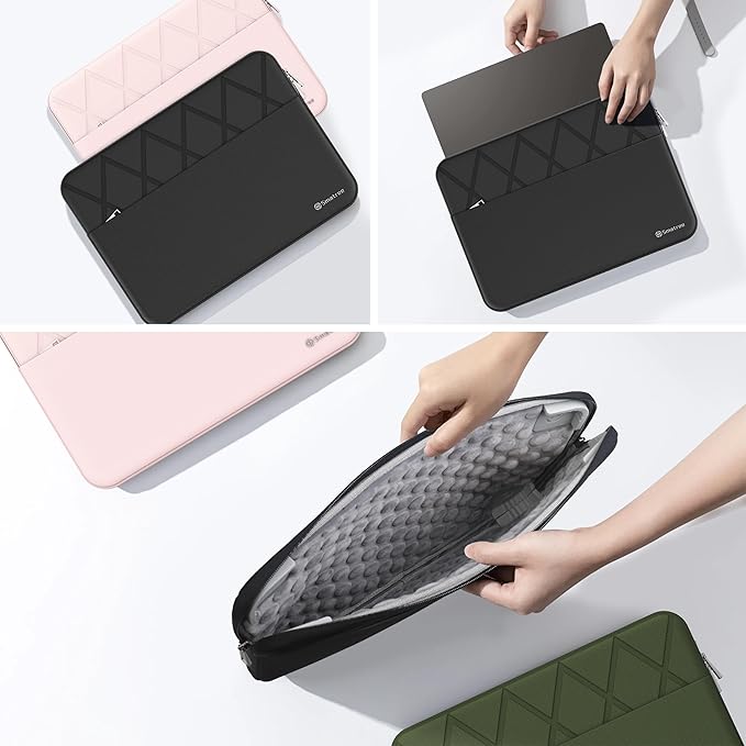Smatree Laptop Sleeve for 13.4 inch ASUS ROG Flow Z13 2023 GZ301/2025,for 13.4 inch ROG Flow Z13 2022 GZ301,Case with Pocket,YKK Zipper,Patented Shockproof Design(E407)