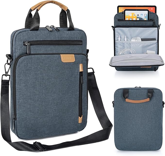 12.9 Inch Tablet Sleeve Bag, Padded Carrying Case for 13" iPad Air M4 M3 M2 2026-2024, iPad Pro M5 M4 M2 M1, Samsung Galaxy Tab S9 FE+/S9+/S8+/S7 FE/S7+ 12.4" 2022/2023, Surface Laptop Go 12.4"