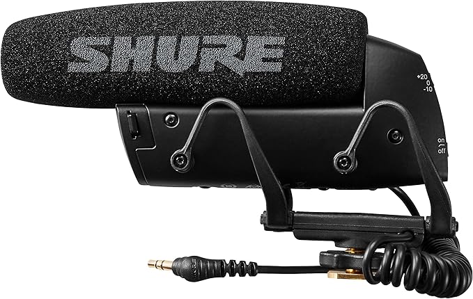 Shure VP83 LensHopper Camera-Mounted Condenser Shotgun Microphone for use with DSLR Cameras and HD Camcorders - Capture Detailed, High Definition Audio with Full Low-end Response