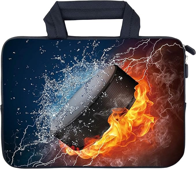 AMARY Chromebook case 11.6" 12" inch Laptop Handle Bag Neoprene Notebook Carrying Pouch Ultrabook Case Tablet Cover Fit Apple MacBook Air HP DELL Lenovo Asus Samsung (Hockey)