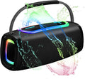 Bluetooth Speaker 6000mAh, 36H Playtime BT5.4 Portable Wireless Speaker with 24W Loud Stereo Sound, IP6 Waterproof, Portable Speaker with RGB Multi-Color Rhythm Lights for Outdoor/Home/Party as Gift