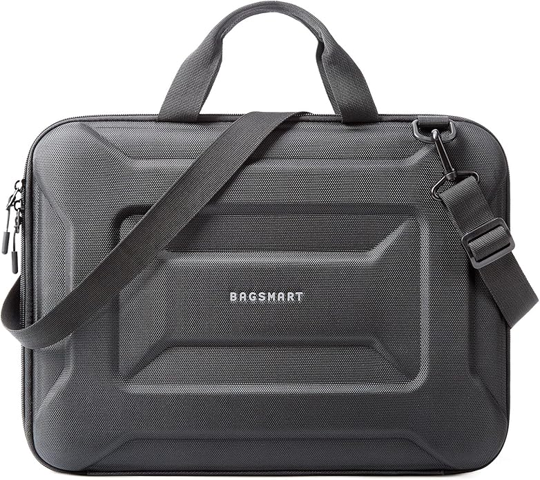BAGSMART 15.6-16 inch Laptop Computer Case with Strap,Shockproof Waterproof Laptop Bag with Sturdy Handle