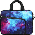 11 11.6 12 12.1 12.5 inches Laptop Sleeve Chromebook Case Ultrabook Case Notebook Sleeve PC Messenger Bag Tablet Case Neoprene Handle Sleeve for Adult Men Women, Two Pockets (Galaxy)