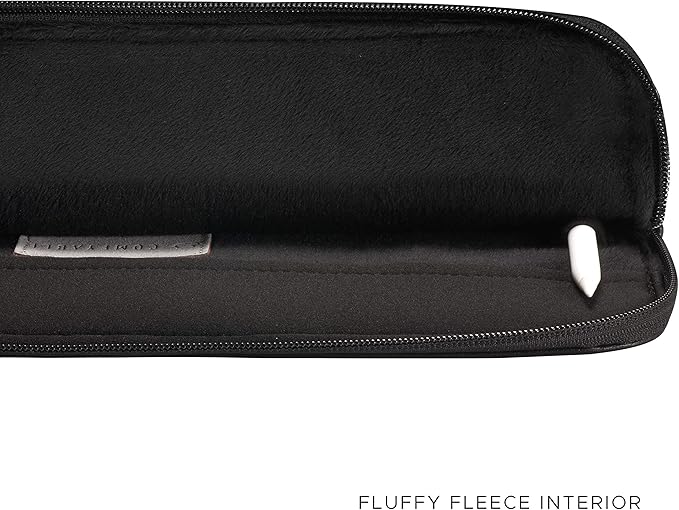 Comfyable Tablet Sleeve Compatible with iPad Air 11" M4 2026, iPad Pro 11 Inch M5 & Smart/Magic Keyboard with Pencil Holder-PU Leather Bag Water-Resistant Slim Case - Black Pebbled