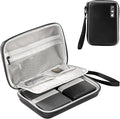 ProCase Hard Drive Case for Canvio Basics Western Digital WD Elements My Passport Seagate Portable Backup Plus Slim 1TB 2TB 3TB 4TB USB 2.5, Portable External Case for 2 Hard Drives -Black