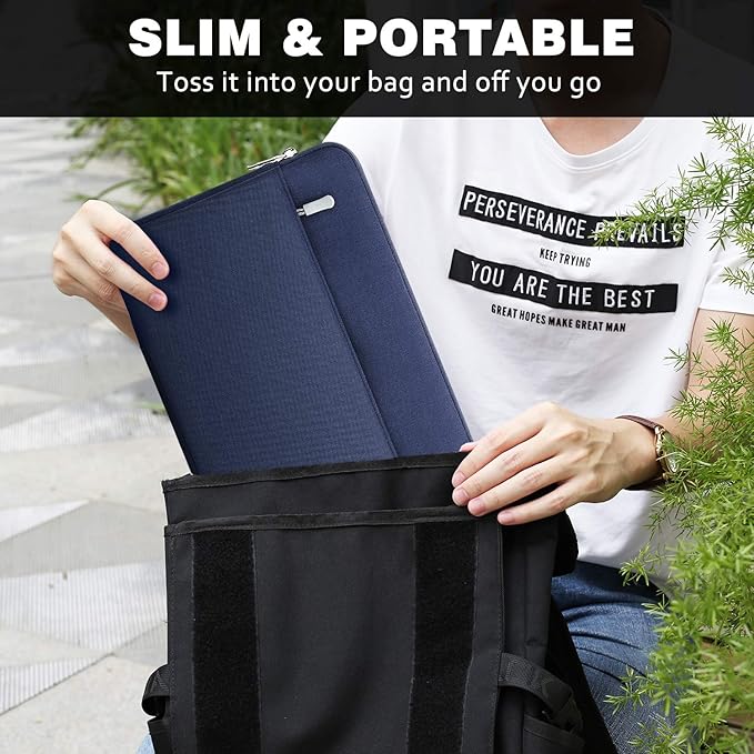 MoKo 9-11 Inch Tablet Sleeve Bag Carrying Case Fits New 11 inch iPad Air M3, iPad A16 2025, iPad Pro 11 M4/Air M2, iPad Air 5/4/3th, iPad 10/9/8/7th, Indigo