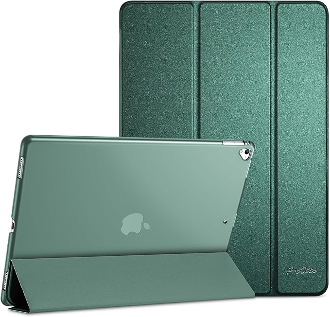 ProCase Smart Case for iPad Pro 12.9 Inch 1st and 2nd Generation (2015 and 2017 Model), Stand Cover Support Auto Sleep/Wake -Mgreen