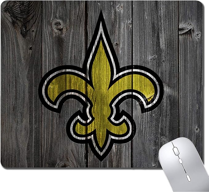 Wood Grain Design Sports Mouse Pad, Non-Slip Rubber Base Mousepad for Computers Laptop Desk, Gaming Mousepad Desk Accessories, Desk Mat Mouse Pad, Office Supplies - Mouse Pads for Desk