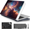 Batianda for MacBook Pro 14 Inch Case 2026-2021 Release M5 M4 M3 M2 M1 Pro/Max, 1.2mm Slim Graphic Hard Shell Cover with Keyboard Cover, Screen Protector 4-in-1 Bundle, Nebula