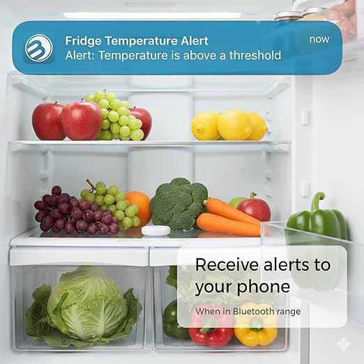 Disc Maxi with Alerts Thermometer Hygrometer, Smart Humidity Temperature Sensor with App Notification Alert, Unlimited Data Storage Export, Remote Monitor for Room Greenhouse Incubator Wine Cellar