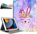 for iPad 9th Generation Case, iPad 8th Generation Case, iPad 7th Generation Case, iPad Air 3rd Generation 10.5-inch case Multi-Angle View Adjustable Stand Auto Wake/Sleep Galaxy Purple Rabbit