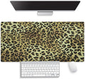 Large Gaming Mouse Pad (31.5" x 15.8") -‌ Vintage Leopard Print Fashion Design‌, Extra XXL Office Accessories, Premium Stitched Anti-Slip Office Desk Mat