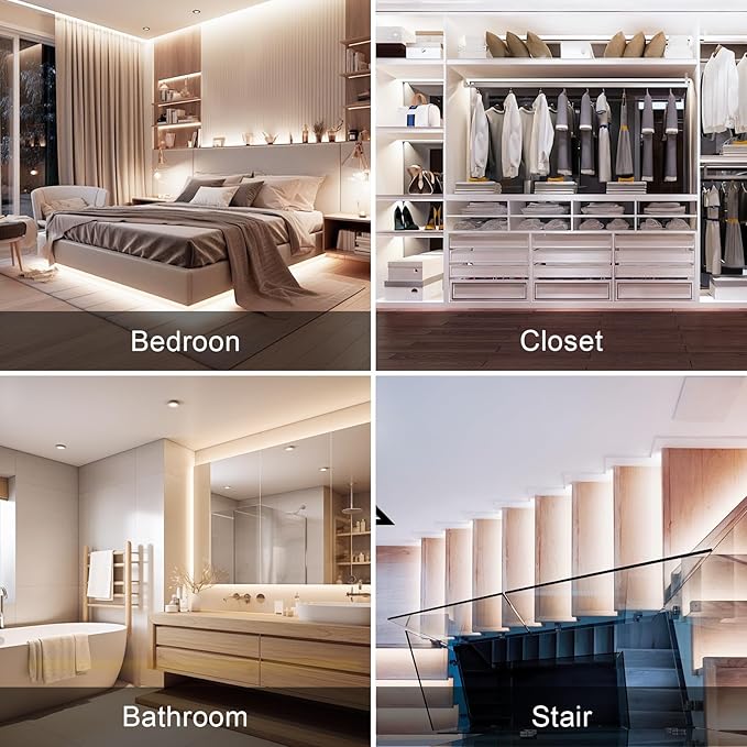 COB LED Strip Lights, ETL Listed Daylight White Light Strip 6000K, 16.4ft 24V COB Lights with 1600 LEDs, CRI 90+, Remote, 24V Adapter, LED Light for Cabinets, Home Lighting Indoor Decoration