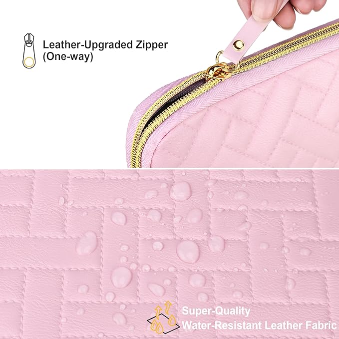 Lacdo Tablet Sleeve Case for 13 inch New iPad Air M4 M3 M2 2026-2024, 13" iPad Pro M5 M4 2025-2024, 12.9 inch iPad Pro 6 5 4 3 with Magic Keyboard and Smart Keyboard Folio Protective Bag, Sakura Pink