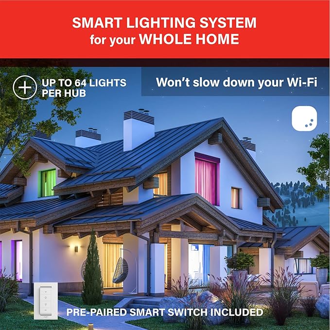 Sengled Smart Light Bulbs, Alexa Light Bulbs RGB Color Changing, Smart Bulb That Compatible with Alexa, Google Home, 3 Pack Starter Kit with Smart Switch, A19 E26 Dimmable LED 60W Equivalent, 800LM