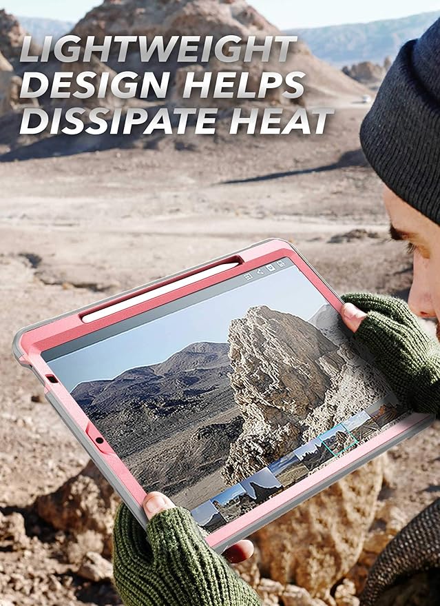 SUPCASE Unicorn Beetle Pro Series Case Designed for iPad Air 5 (2022) / iPad Air 4 (2020) 10.9 Inch, with Pencil Holder & Built-in Screen Protector Full-Body Rugged Heavy Duty Case (Rosegold)