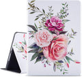 Vimorco Case for iPad 5th/6th Generation 9.7 Inch 2017/2018, for iPad Air 1/2 Case, Slim Shockproof PU Leather Adjustable Stand Cover for iPad 5/6 Gen, Bouquet