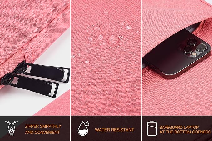 Portable Drawing Tablet Sleeve Protective Carrying Case for XP-Pen Artist13.3 Pro 13.3 Inch/ Artist12/ Artist Pro 14,Pink