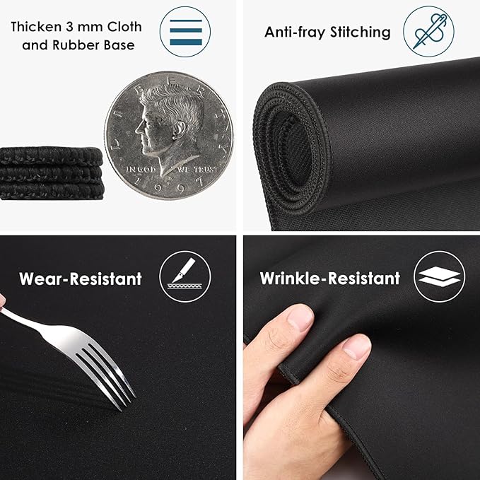 Dizzy Balloon Large Extended Mouse Pad with Durable Stitched Edges, 35.43"x11.81"x0.12", Mouse Mat Desk Mat for Home and Office, Black Large Gaming Mousepad, Keyboard Mat with Non-Slip Rubber Base