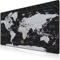 XXL Mouse Pad - Black and White, Non-Slip Rubber Base, 35.4 X 15.7 inch Gaming Mouse Mat for Work, Game, Office, Travel