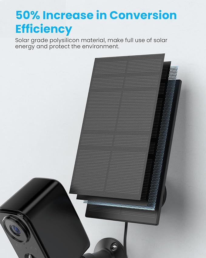 FOAOOD Security Camera Wireless Outdoor with Solar Panel Cameras for Home Security, Indoor Camera with Color Night Vision, PIR Human Detection, 2-Way Talk, IP66 Waterproof, SD Card/Cloud Storage
