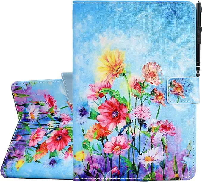 for iPad 9.7 inch Case iPad 6th/5th Generation Case 2018 2017, PU Leather Folio Stand Cute Cover for iPad 9.7 inch/iPad Pro 9.7/iPad Air 2/iPad Air 1, Auto Sleep/Wake, Floral