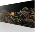 KTRIO Large Gaming Mouse Pad Desk Mat, Superior Micro-Weave Cloth, Non-Slip Rubber Base, Stitched Edges, Water-Resistant, for Gamer, Office & Home, 31.5 x 15.7 Inch, Bright Rise