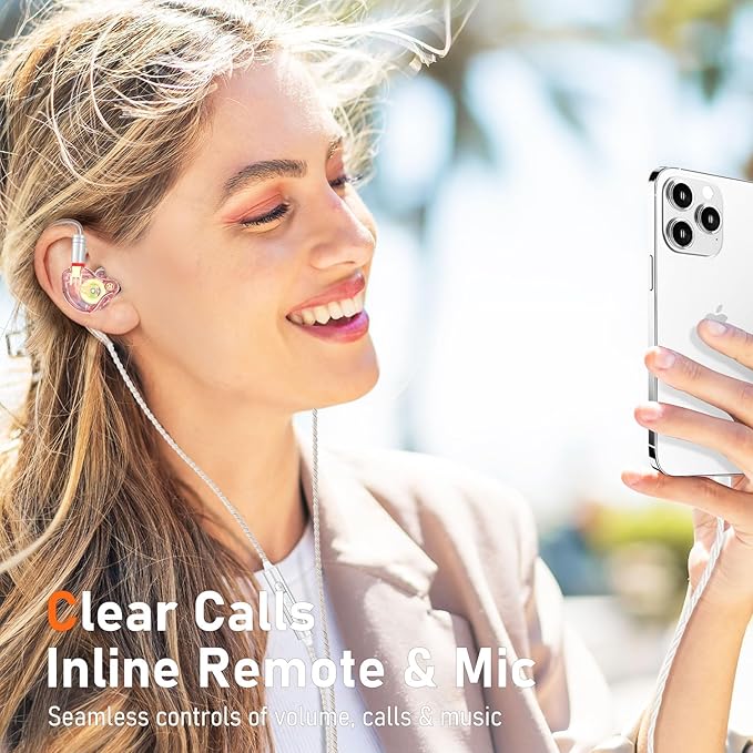 Vibes 202MC USB-C Wired Earbuds - USBC HiFi in Ear Headphones for iPhone 17/16/15 - Noise Isolating Ear Buds w/ Mic - Clear Sound, Deep Bass & Comfort-Fit Earphones - Silver Plated Cord, Carrying Case