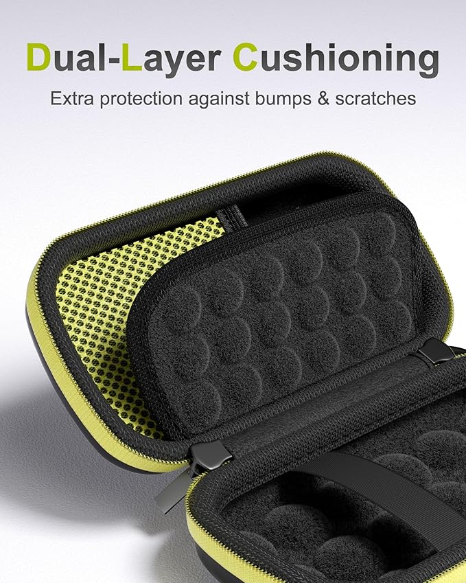 ProCase Hard Carrying Case for SanDisk Extreme/SanDisk Extreme Pro Portable External SSD, 500GB 1TB 2TB 4TB 8TB USB-C Solid State Drive, EVA Shockproof Travel Case with 2 SD Card Slots -GreenBlack